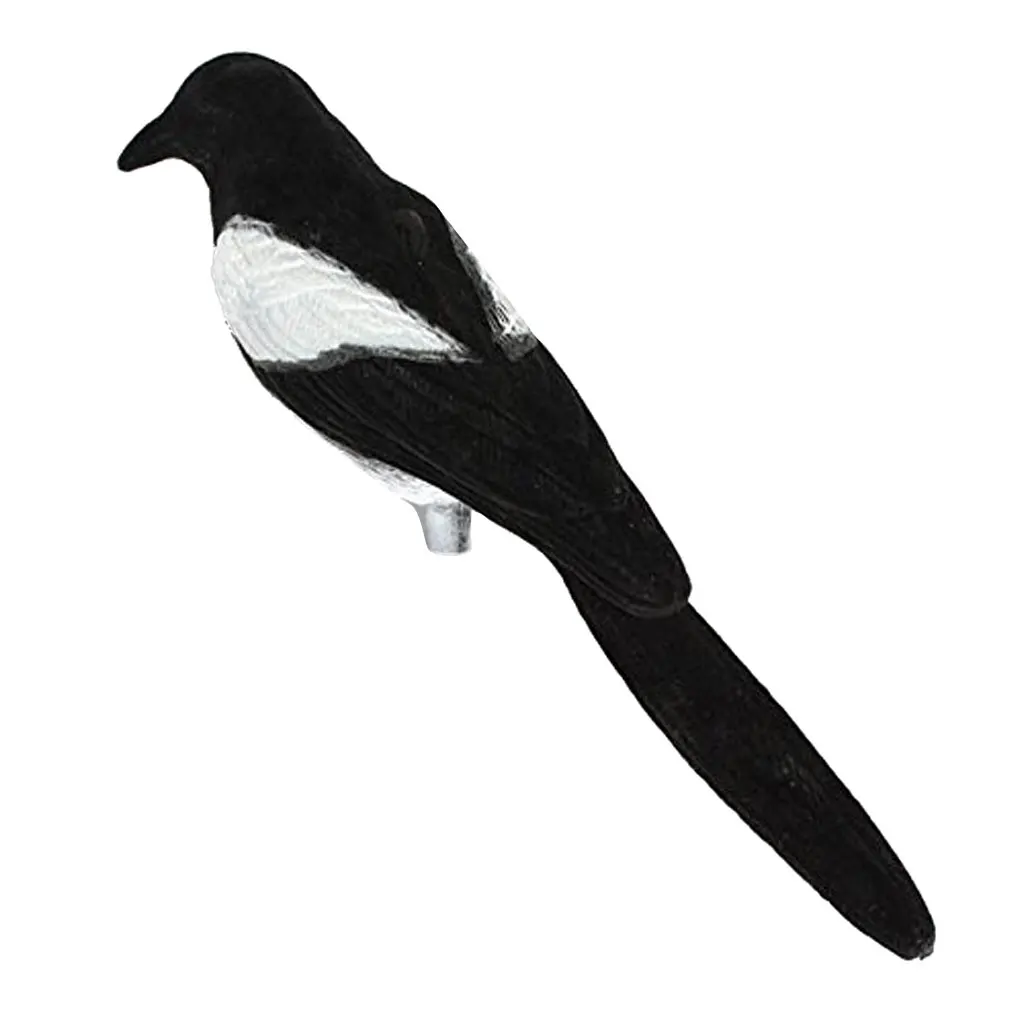 

artificial Magpie Lifelike Plastic Decoy Hunting Trap Garden Scarer Scarecrow Weed Pest Control Garden Supplies 38x9x9cm