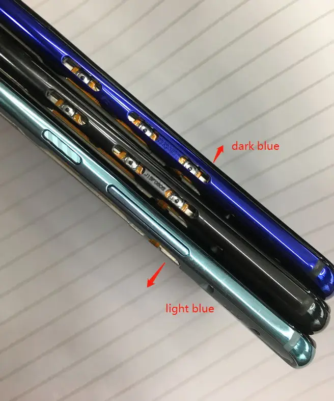 light blue Замена для huawei nova 3 средняя рамка передний корпус задней панели знака шасси+ Мощность Кнопки громкости PAR-LX1 INE-LX2 PAR-AL00 - Цвет: light blue