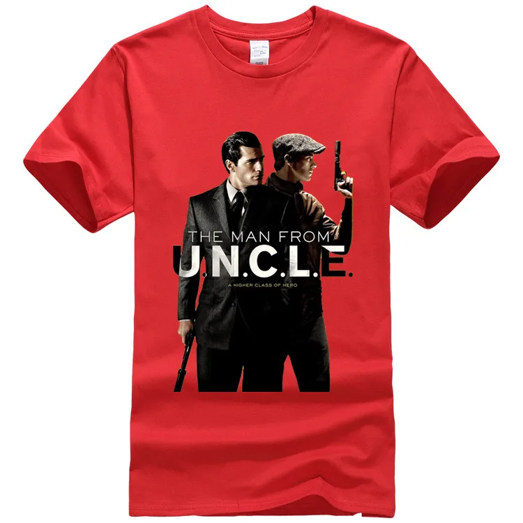 Т Рубашки Мужские Человек Из UNCLE Футболка мужская мода дизайнер o шеи хлопка с