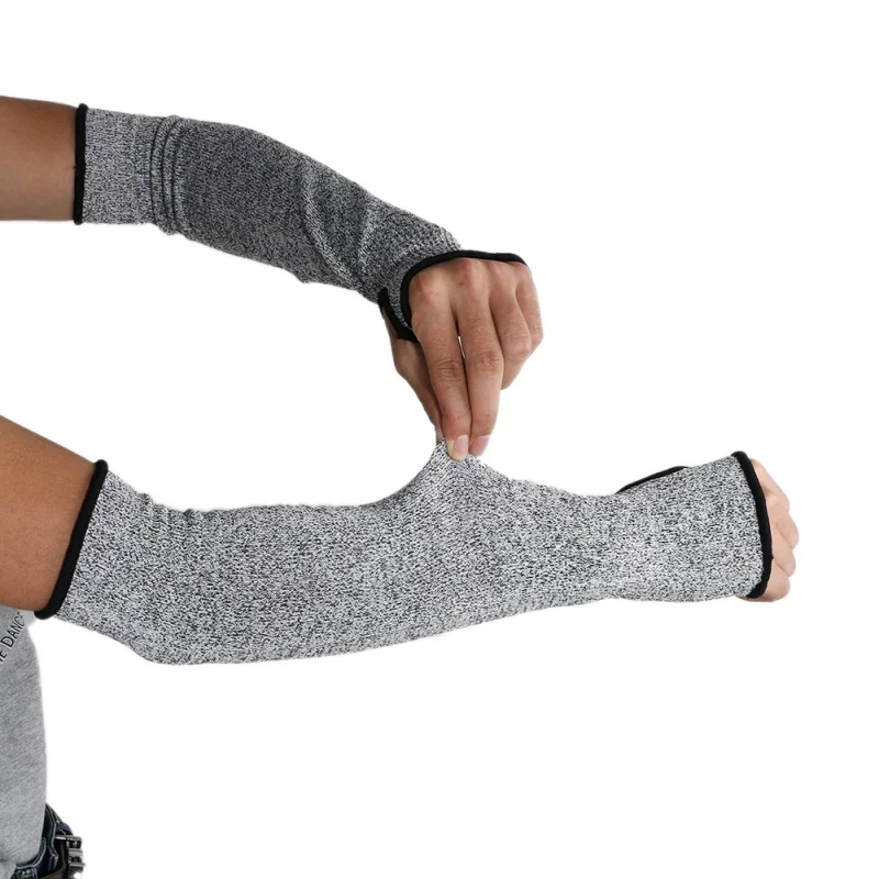 Thumb wrist buckle Gray Safety Cut Heat Resistant Arm Sleeves Protection Guard Armband | Спорт и развлечения