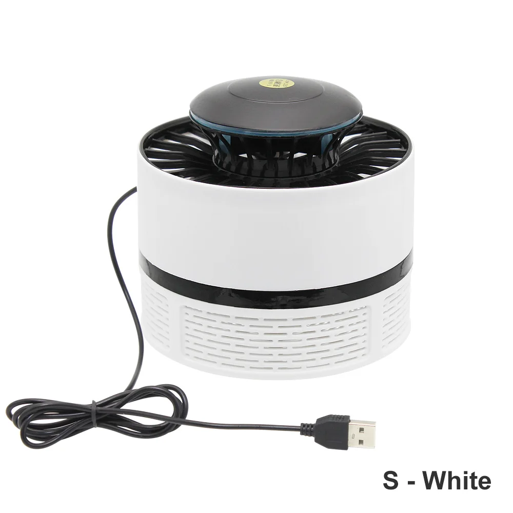 S-White 1 шт., электрический светильник от комаров, Zapper, USB, анти-москитный убийца, светодиодный ночник, ловушка для насекомых, для дома, гостиной, для борьбы с вредителями - Цвет: S-White