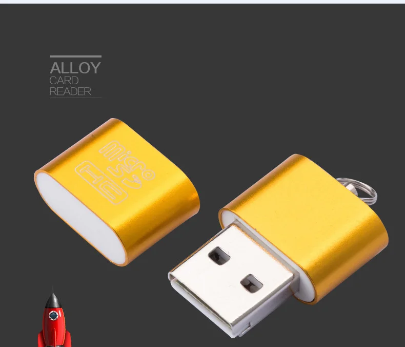 Высокоскоростной USB 2,0 интерфейс Micro SD TF T-Flash устройство для чтения карт памяти адаптер легкий портативный мини карты памяти оптом