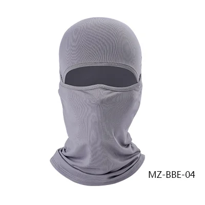 HEROBIKER мотоциклетная маска лайкра мото Балаклава мотоциклетный шлем маска дышащая серая мотоциклетная маска для мужчин и женщин - Цвет: gray