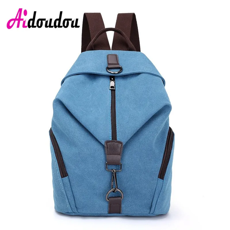 Многофункциональный Леди Дизайнер Винтаж Для женщин холст рюкзаки женские