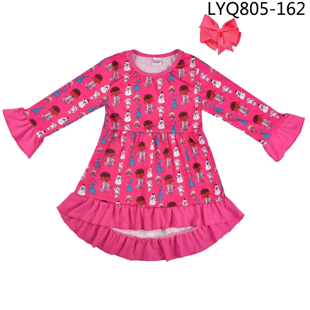 Оптовая продажа оптовая Новое Модное детское платье с длинными рукавами на