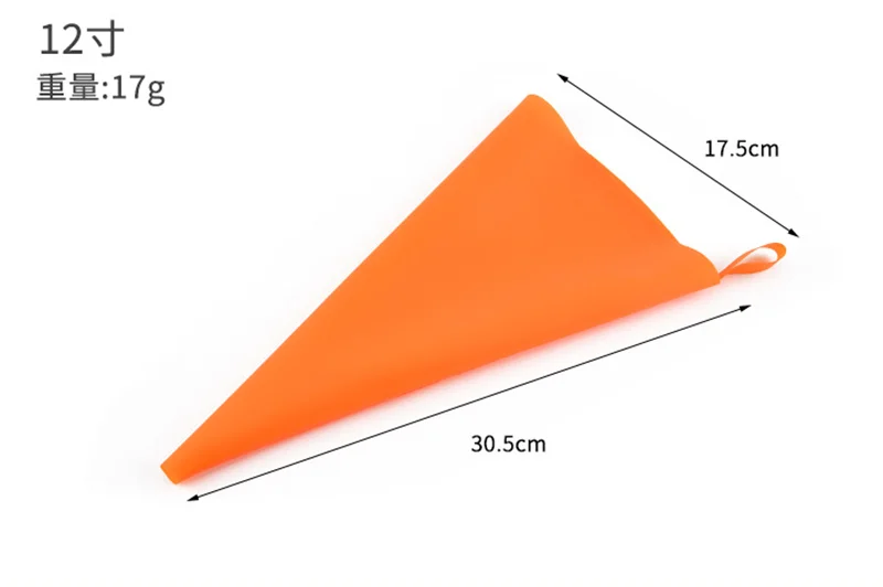 Size 12inch Модный многоразовый силиконовый кондитерский мешок инструменты для украшения торта кекс «сделай сам» новые кондитерские пакеты кухонные торты Кондитерские принадлежности - Цвет: Size 12inch