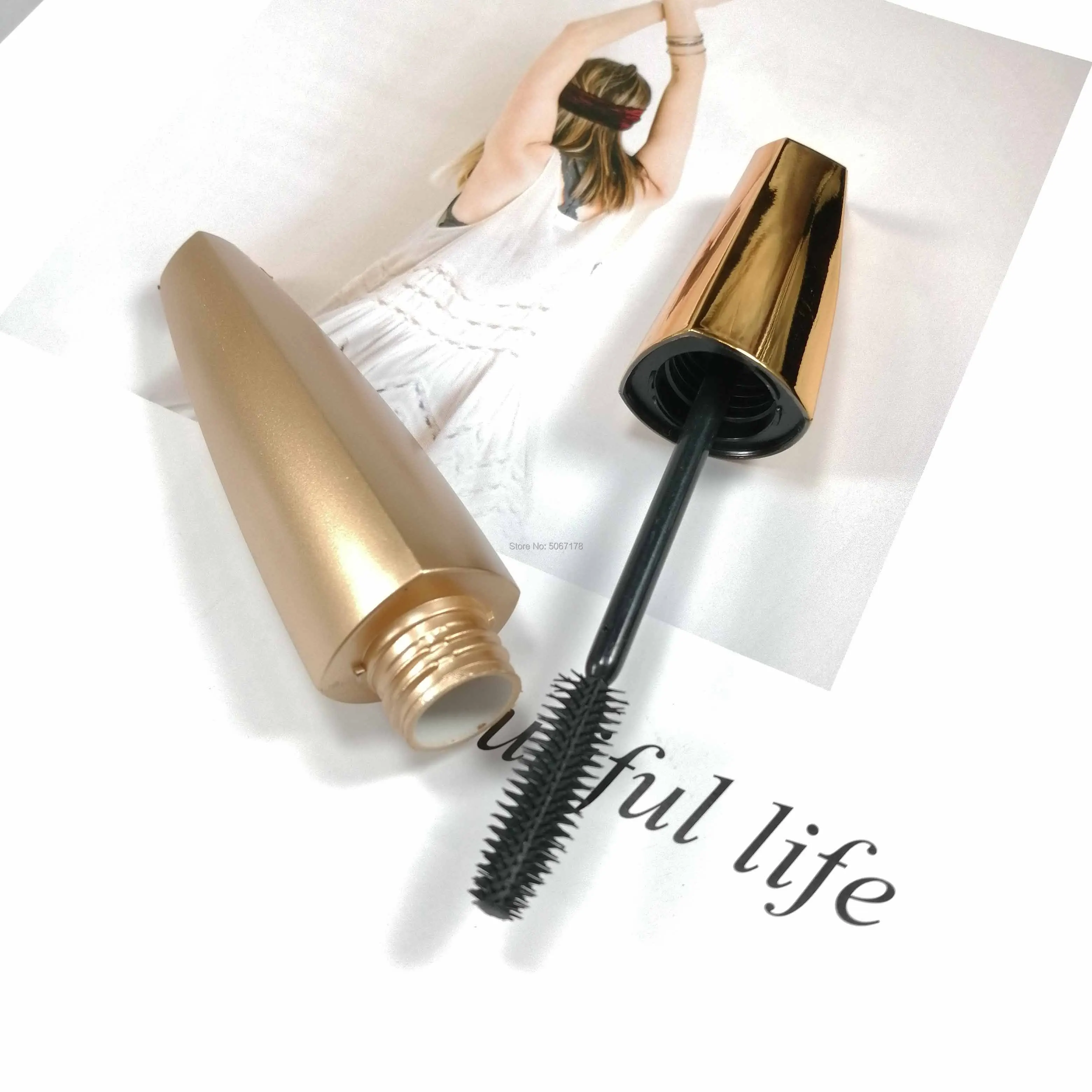 10/30pcs 8ml Gold Empty Mascara Tube Eyelash Cream Vial Container Liquid Eye Lashes Refillable Bottles DIY Cosmetic Makeup Tools | Красота и