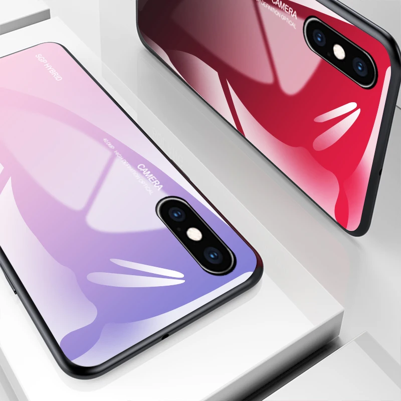 Чехол из градиентного стекла для xiaomi redmi 6a, для xiaomi redmi Note 7, 6, 5a Pro, 5 plus, K20, s2, note, 4x, x4, стеклянный чехол, чехол для Note7