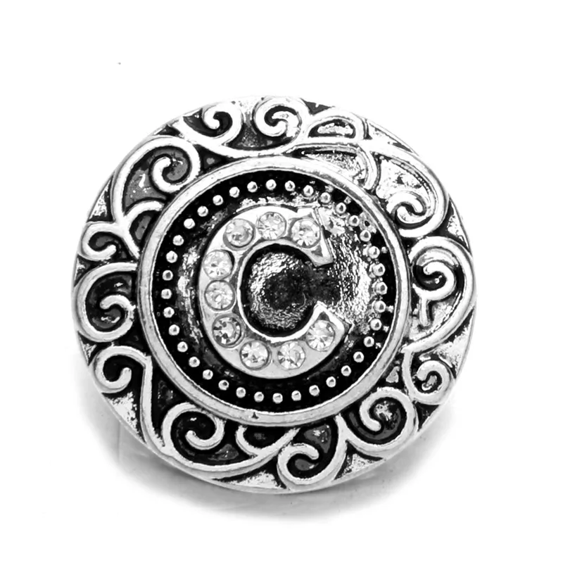 Алфавит 1 шт. стразы кнопки ювелирных изделий 18 мм начальные M с надписью для