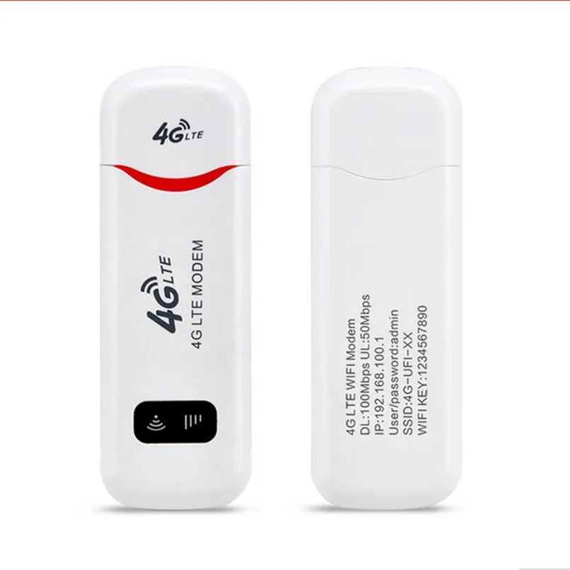 

4G LTE WiFi Router USB Modem Mobile Hotspot Wireless Sim Card Slot Dongle Unlcok Broadband Stick Date Card For Windows Mac OS