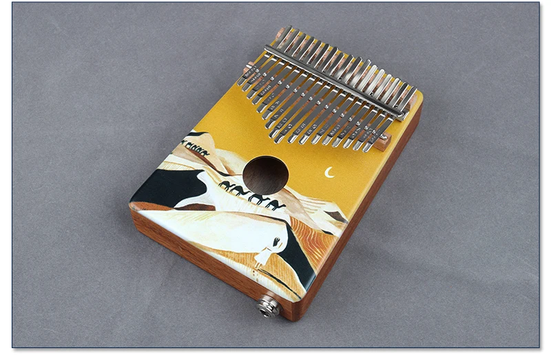 Фортепиано с 17 клавишами Kalimba, высокое качество, дерево, красное дерево, корпус, большой палец, фортепиано, музыкальный инструмент, калимба, аксессуары с аудио входом