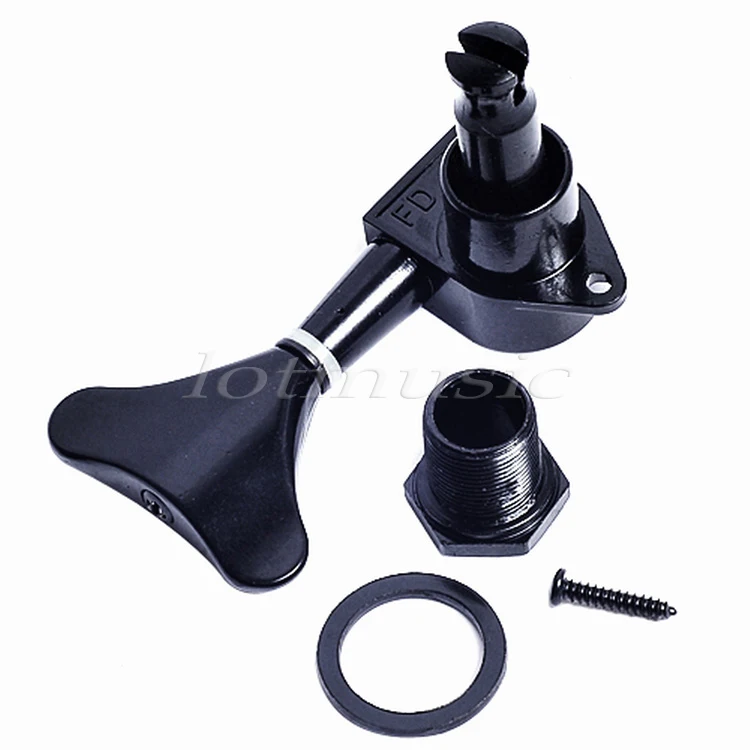 4R Chrome Серебро Золото Черный Колки Ключи Тюнеры Гитара для Бас Встроенный