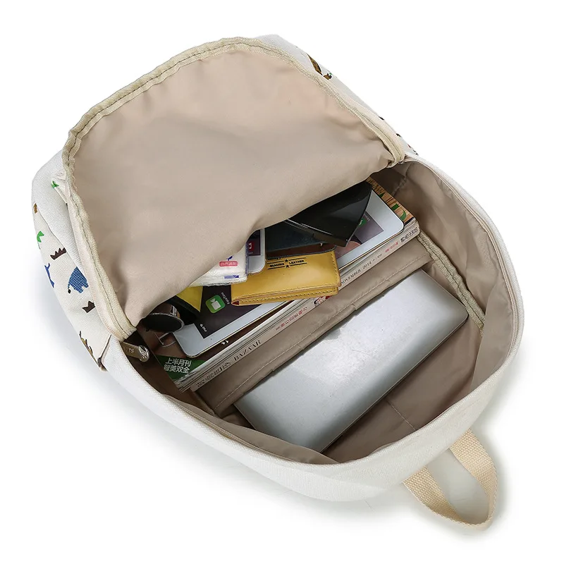 

2018 3PCS/SET Women Backpacks School Bag Canvas Backpack Travel Bags High Quality Girls Bag Drop Shipping