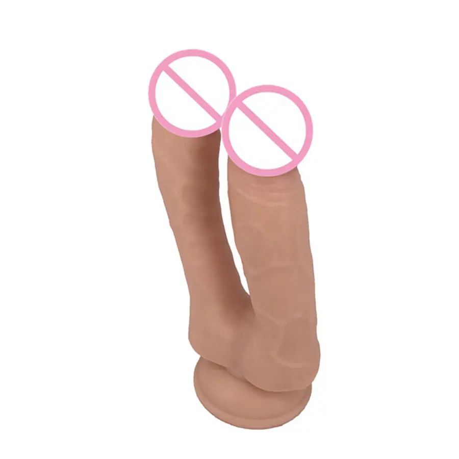 Реалистичный большой фаллоимитатор на присоске двойные фаллоимитаторы килт