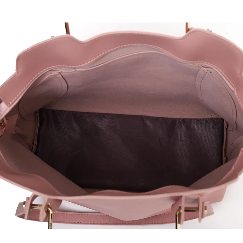 Женская кожаная сумка 3 комплекта черная композитная | Багаж и сумки