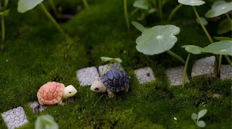 2 шт./лот Миниатюрная модель черепахи садовые миниатюры сделай сам домашние