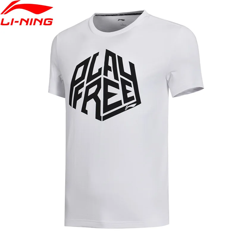 Мужские баскетбольные майки Li Ning быстросохнущие спортивные футболки из 73% хлопка