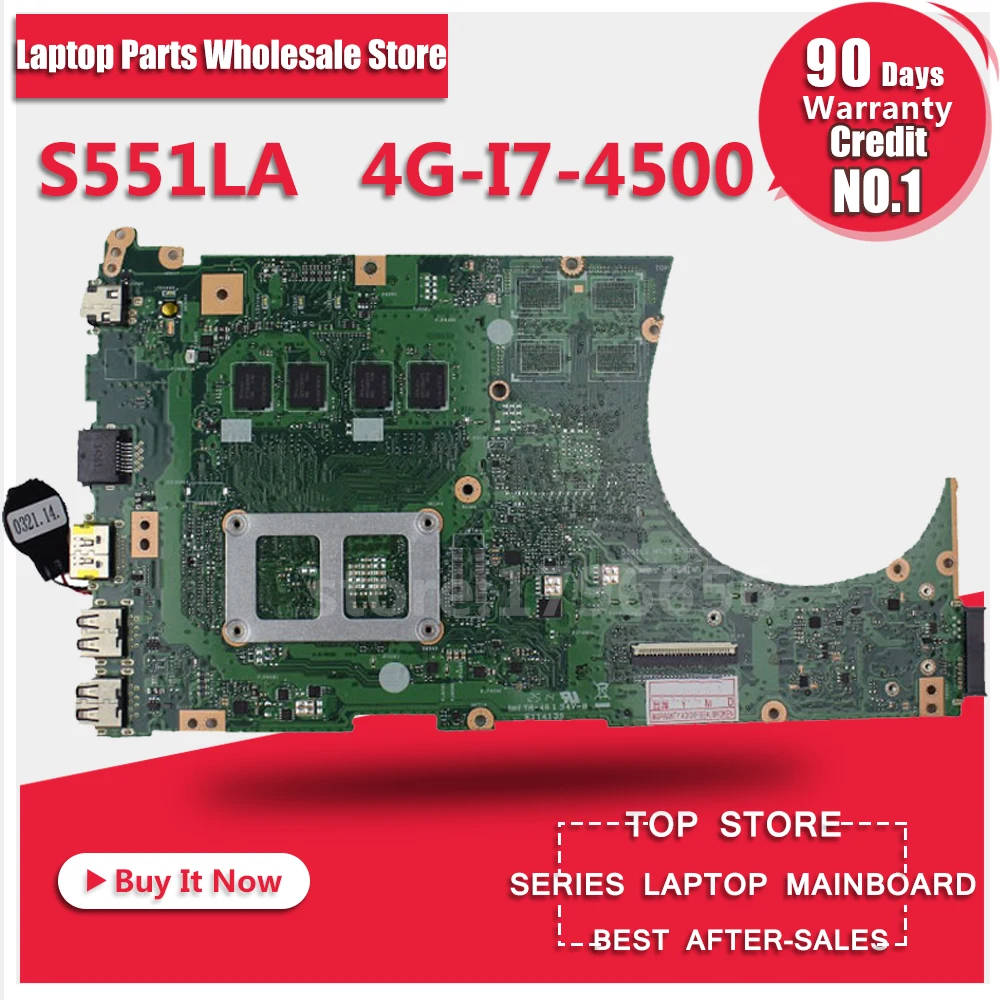 S551LA материнская плата REV2.0 i7-4500 RAM для For Asus S551L S551LN R553L K551L ноутбука | Компьютеры и