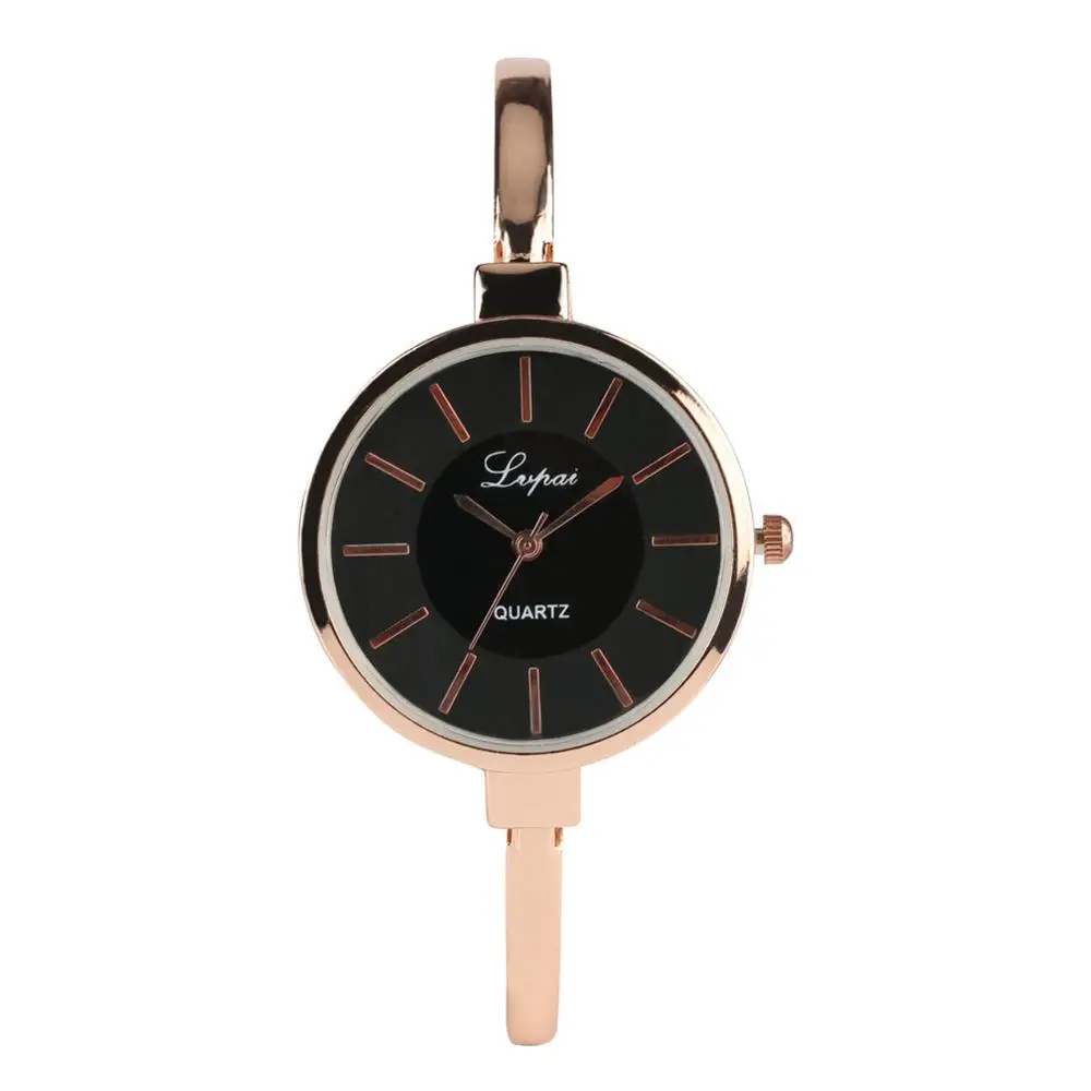 rose gold1 Новое поступление, часы с браслетом, простые модные часы с ремешком из нержавеющей стали, женские часы с серебристым и черным циферблатом, Кварцевые спортивные часы, Reloj Mujer - Цвет: rose gold1