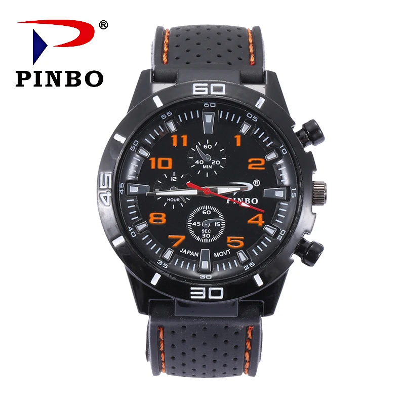 Pinbo Для мужчин S часы Топ Роскошные брендовые модные спортивные Relogio masculino