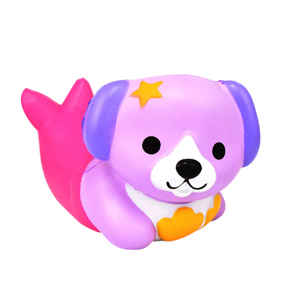 1 coloue Squeeze soft Fun Русалочка собака приседает очень медленно восстанавливает форму игрушка-давилка приседает стресс релиз для детей Z0218