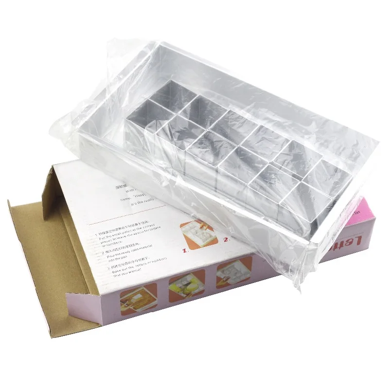 High Quality Alphabet Letters Number aluminium alloy Baking Cake Pan Mold Modular Adjustable Shape Bread Dish |