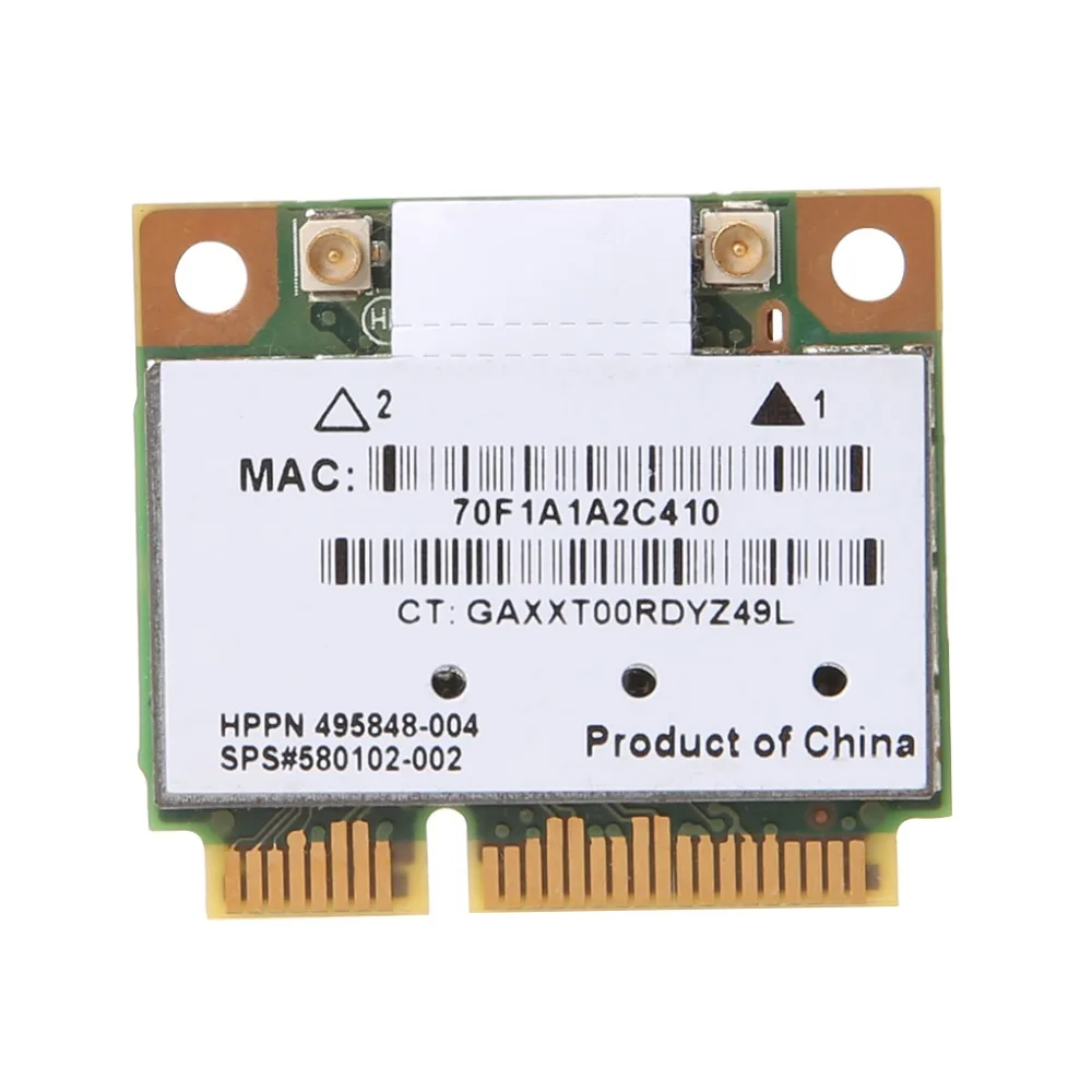

Беспроводная сетевая карта Wi-Fi Atheros AR9280 2,4 ГГц 5 ГГц WLAN Minipci-express AR5BHB92 для Linux Hackintosh Win10