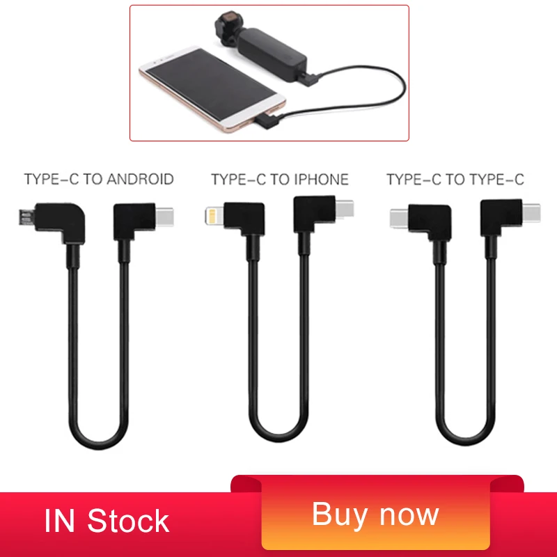 New OSMO Pocket Connect Cable Type-C to Type-C/ Micro-USB for iPad Phone Conversion Data Line for DJI OSMO POCKET Accessories