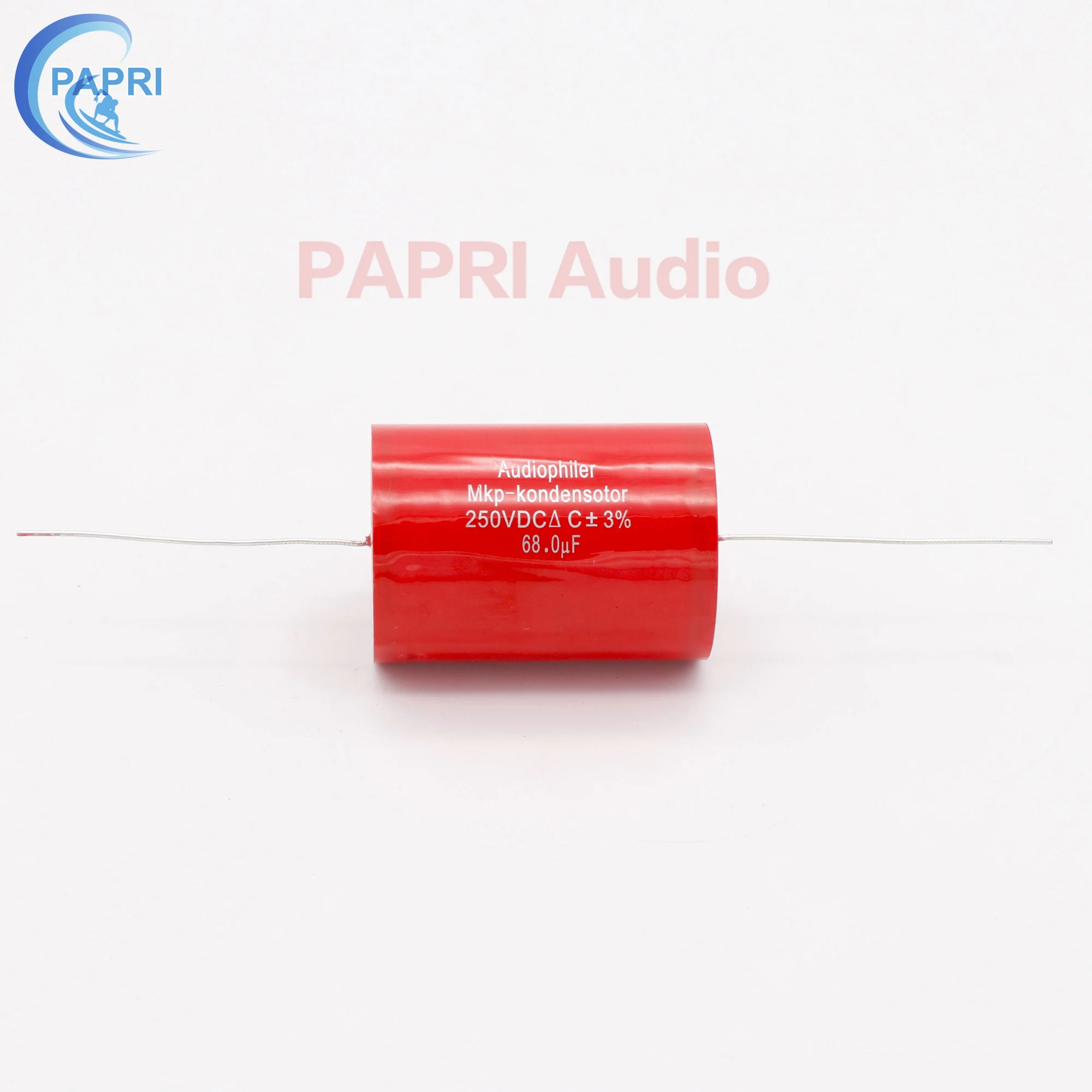 PAPRI 68 мкФ 250VDC Axial MKP DIY Аудио Конденсатор для HiFi трубки гитарного усилителя лот/1 шт.