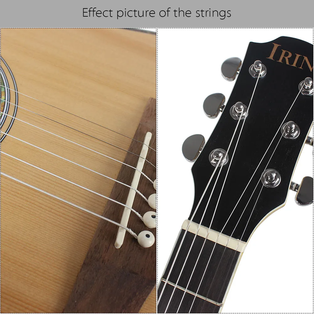 Струны для гитары из нержавеющей стали высокого качества посеребренные с