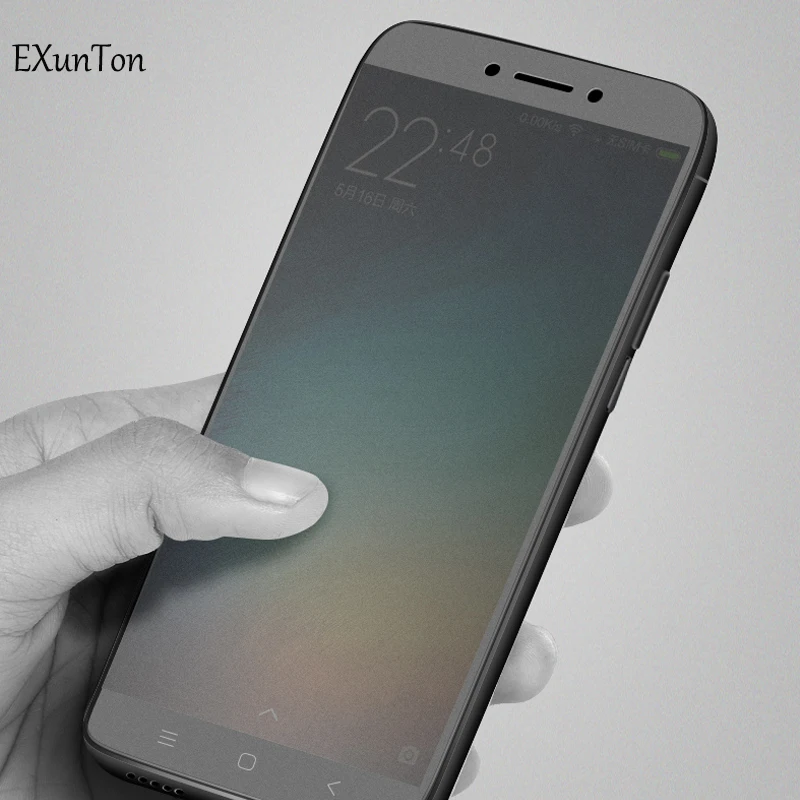 EXUNTON 2 шт Xiaomi Redmi Note 4X/Note 4 глобальная версия Snapdragon 625 матовая защитная пленка для экрана из закаленного стекла