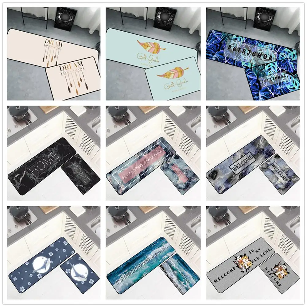 Colorful Feather Kitchen Rugs And Carpets For Kids Baby Home Living Room Light Blue Non Slip Hallway Toilet Door Floor Bath Mats | Дом и сад