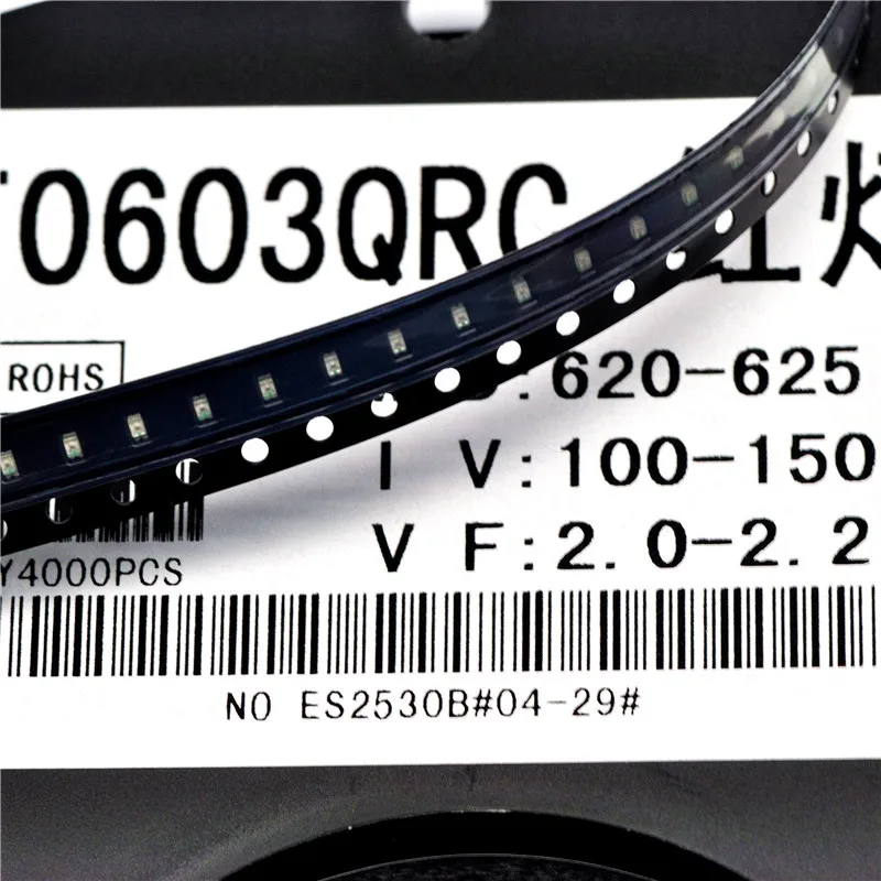 20 шт 0603 SMD светодисветодиодный высокой яркости красный DD|Балласты| |