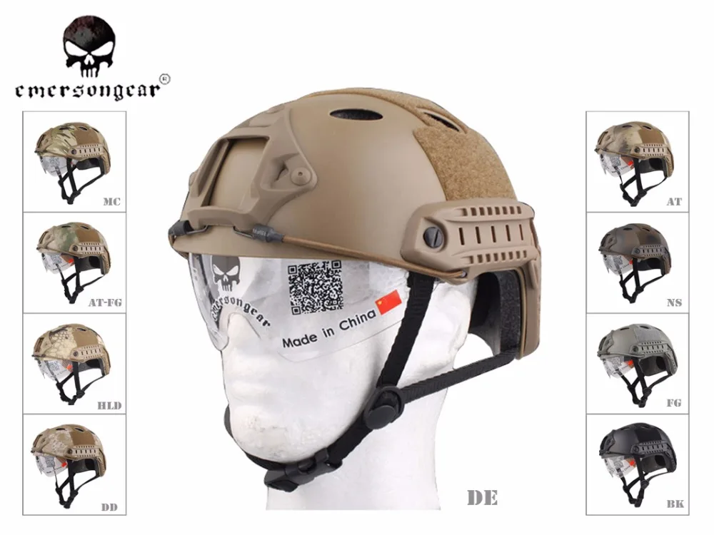 ЭМЕРСОН Быстрый Шлем с защитными очками PJ Тип EM8819 | Спорт и развлечения