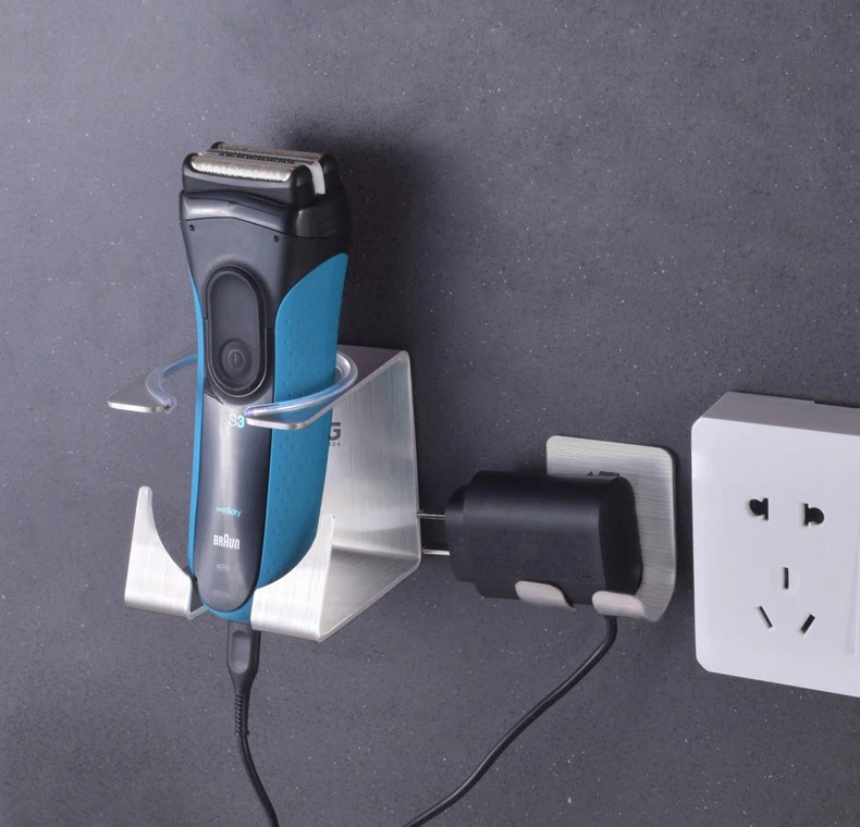 Hoomall Нержавеющая Сталь Настенная бритвенная стойка для дома ванной комнаты