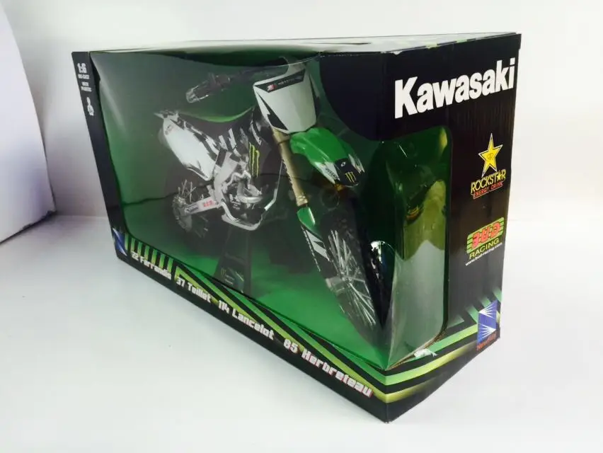 NEWRAY 1/6 масштаб Япония Кавасаки ROCKSTAR мотоцикл литья под давлением Металл мотоцикл модель игрушки для коллекции, подарок, дети - Цвет: Зеленый
