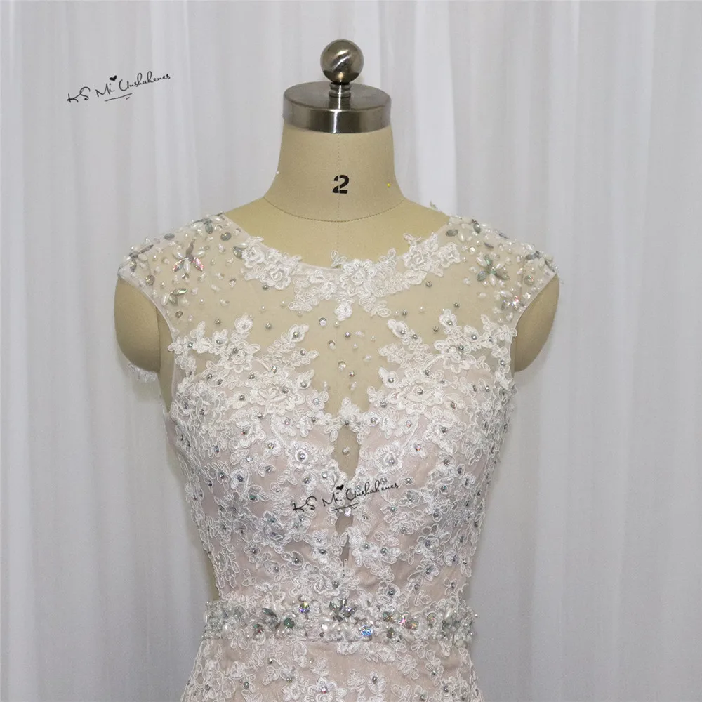 Vestido de Formatura сексуальные кружевные платья для выпускного вечера в стиле Русалочки без спины Вечерние платья Длинные Стразы галаджуркен кепки рукав шампанского