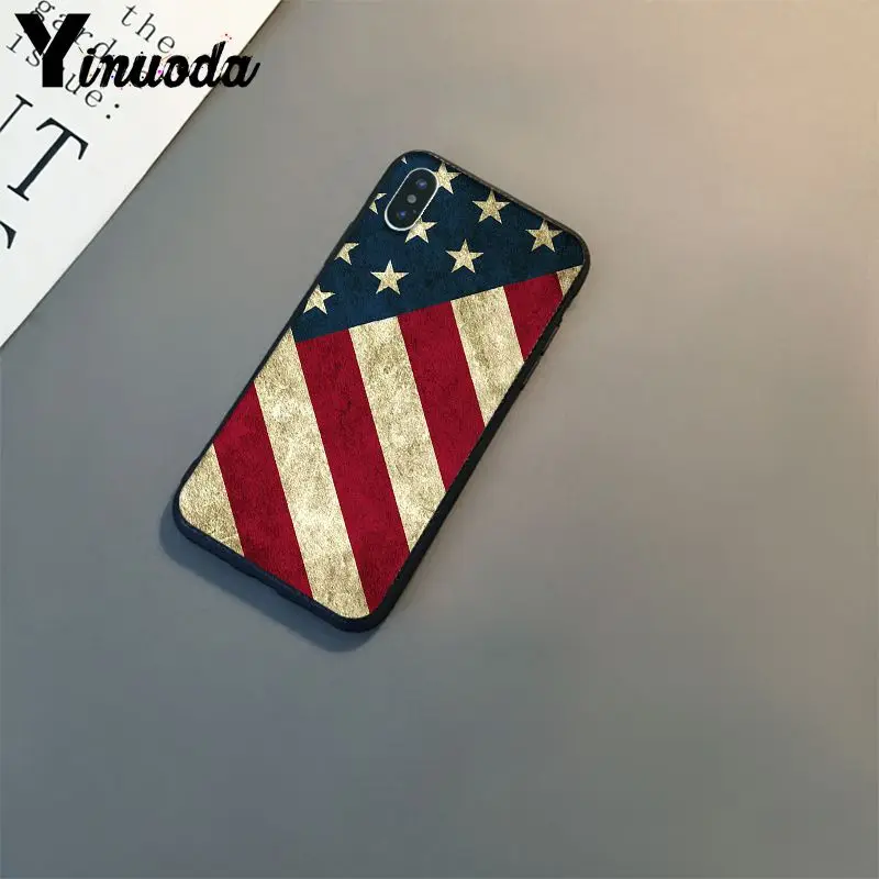 Yinuoda американский флаг США пользовательские фото телефон чехол для iPhone 8 7 6 6S 6Plus 5