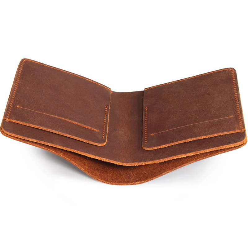 Мужские кошельки из кожи Крейзи Хорс винтажный кошелек 100% натуральной