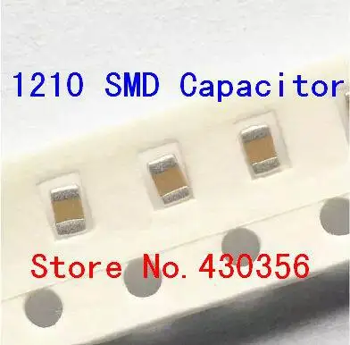 50PCS smd capacitor 1210 106K 10UF 16V | Электронные компоненты и принадлежности
