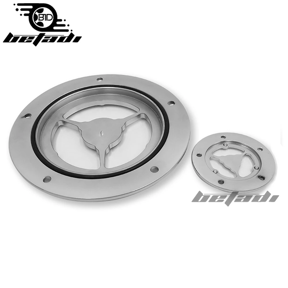 Contraste CNC derbycalendier Minuterie Couverture Pour Harley Touring Road King DynaSoftail Fatboy Du патримоин capot moteur |
