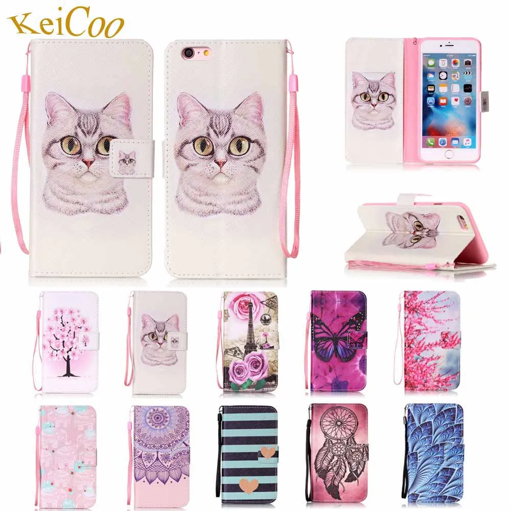 Для Apple iPhone 6 Plus 5 дюймов бренд книги искусства Флип PU Кожаные чехлы для iPhone6Plus