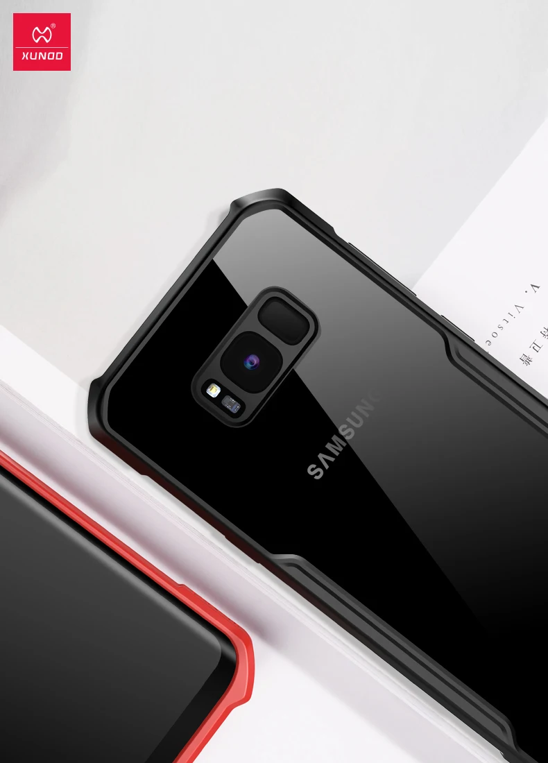 XUNDD защитный чехол для телефона samsung S8/S8 Plus note 8 с подушкой безопасности Plus Силиконовый Модный чехол для s9/s9 plus с ремешком Beetle