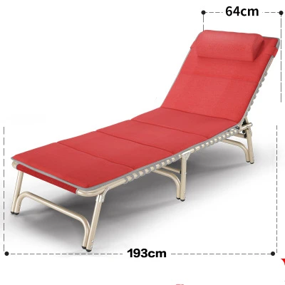 

Super Soft Folding Single Bed Noon Break Leisure Office Chair Simple Modern Outdoor Beach Balcony Sun Chairs Lying pillow Bed