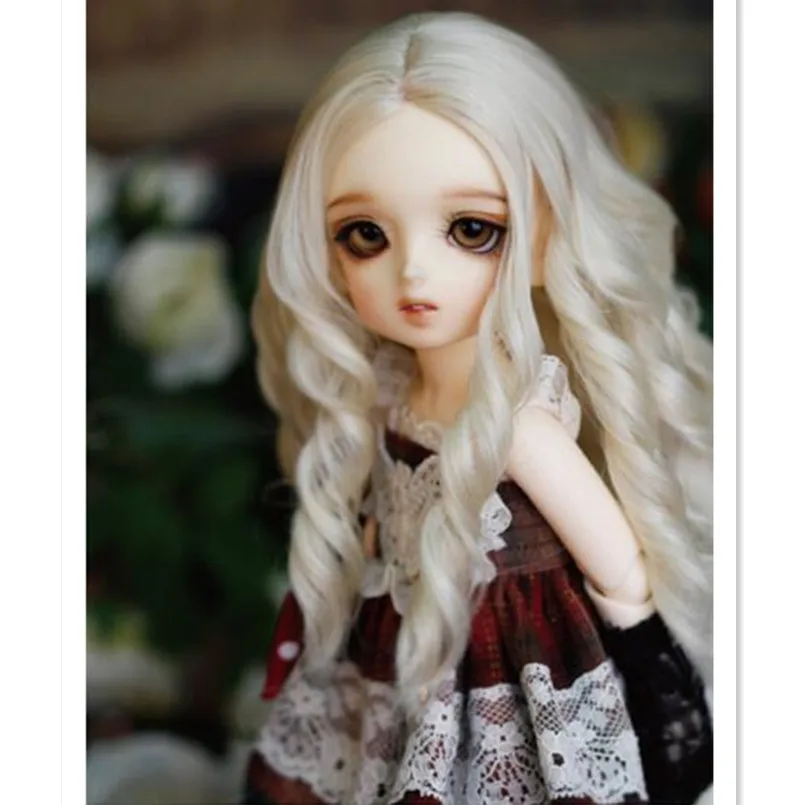 

Beautiful Doll Wig Long Wavy Wigs for Dolls Accessories,Fashion Synthetic Doll Hair 1/4 1/6 BJD Wig Good Quality
