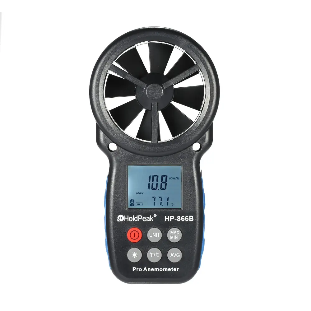 HoldPeak HP 866B мини ЖК дисплей цифровой анемометр термометр anemometro ветер Скорость