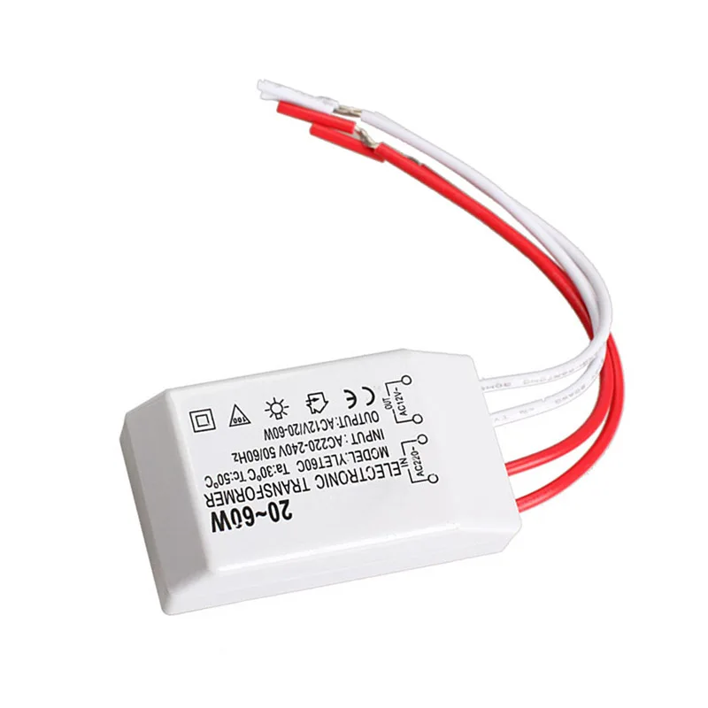20-60W 12V Halogen Lamp Electronic Transformer Spotlight Adapter Device for | Освещение