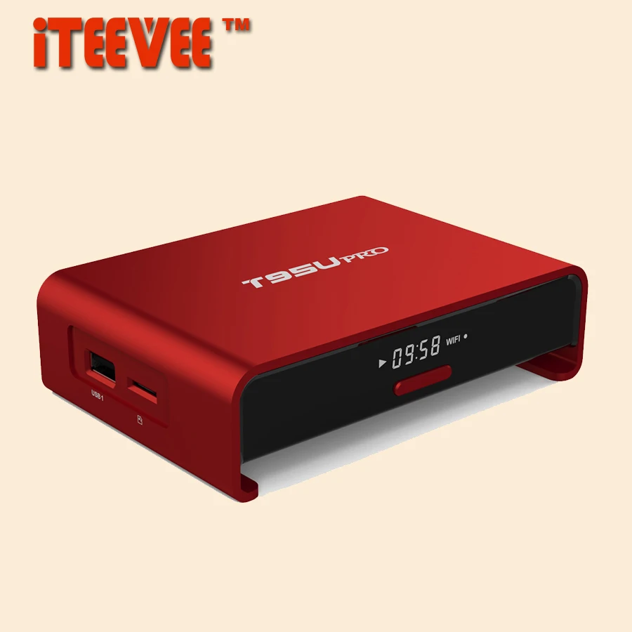 1 шт. T95U PRO Android 7 Smart TV Box Amlogic S912 Восьмиядерный ARM 2 ГБ/16 ГБ двухдиапазонный WiFi KD VP9 H.265