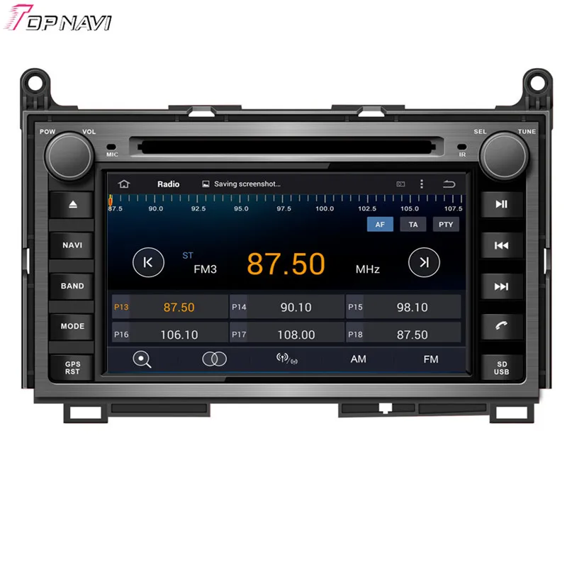 Topnavi 7 ''четырехъядерный Android 6 0 Автомобильный DVD плеер для TOYOTA Venza 2008 стерео