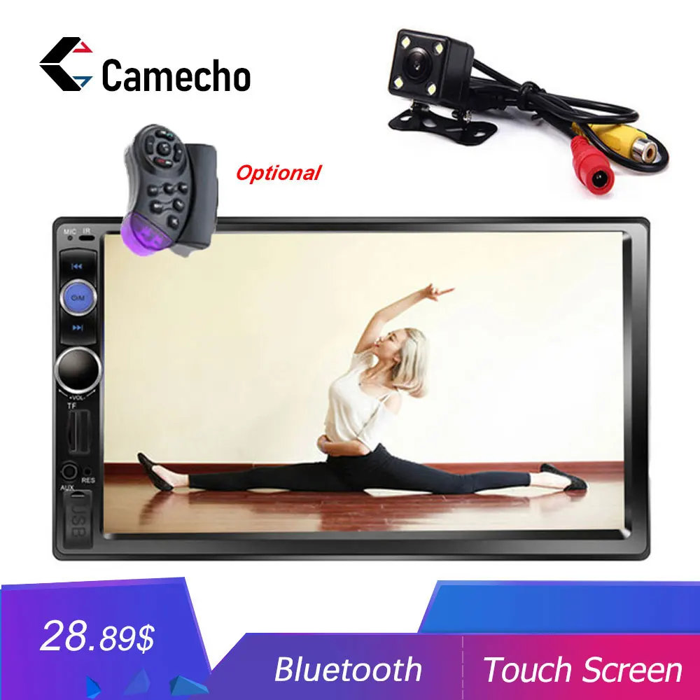 Topbox Автомагнитола 2 Din автомобильный радиоприемник 7 &quotHD дисплей Bluetooth стерео